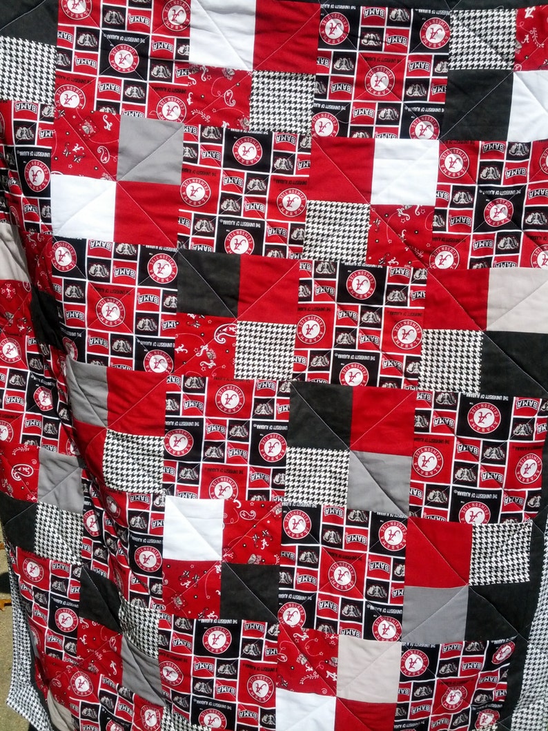 University of Alabama Quilt in Multi | Etsy