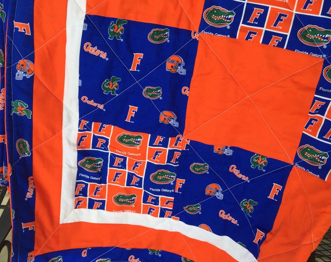 Florida Gators Quilt Etsy
