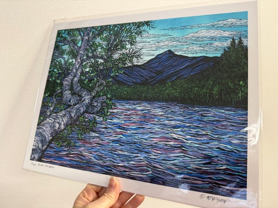 Mount Chocorua Giclee Print: New Hampshire White Mountains Art, 11x14"