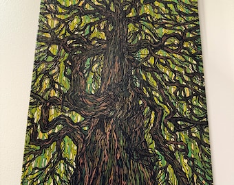 Captain Bangs Hallet House Beech Tree Painting: Weeping European Beech (18x24")