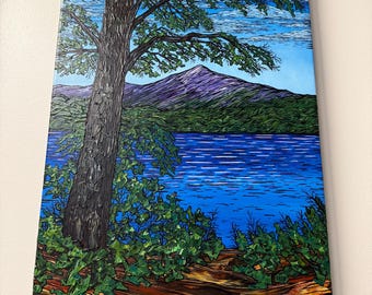 Mount Chocorua Painting New Hampshire White Mountains (20x30”)