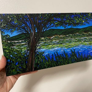 6x12” Acadia National Park Mount Desert Island Maine Landscape painting by Tracy Levesque