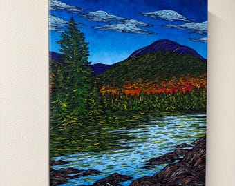Majestic Mount Moosilauke Painting NH Art (16x20”)