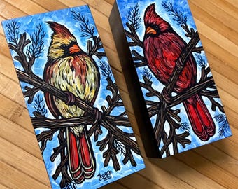 Northern Cardinal Painting Set by Tracy Levesque