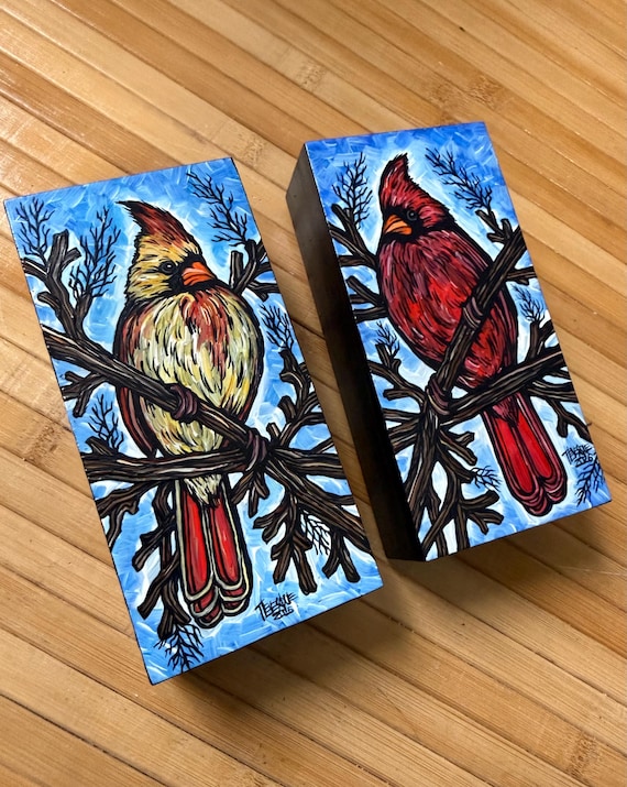 Northern Cardinal Painting Set by Tracy Levesque