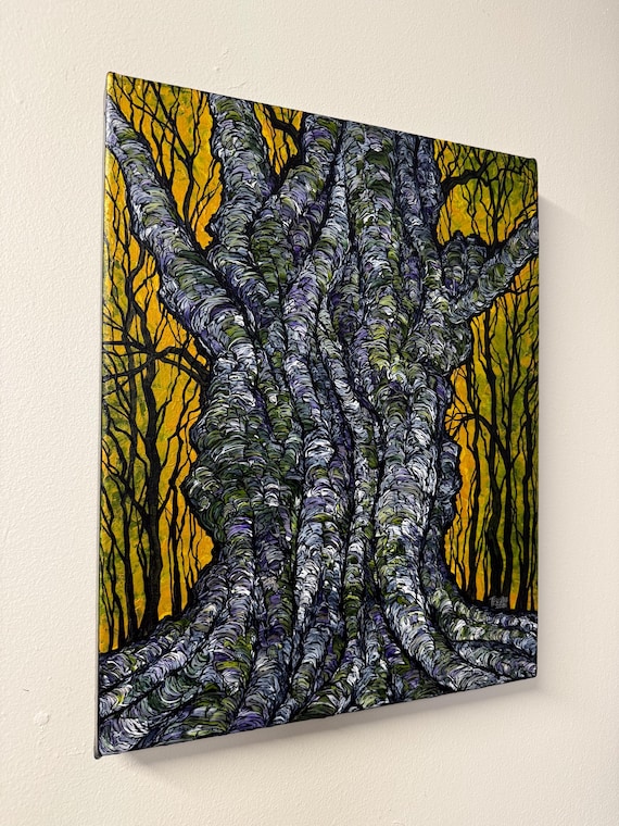 Fascinating Ancient Tree Painting (16x20”)