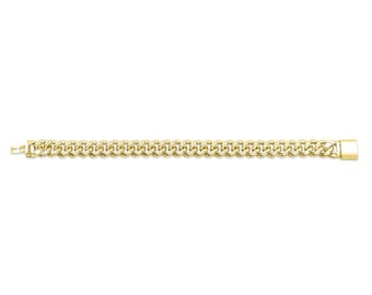 7mm Cuban Bracelet | 14k Yellow Gold