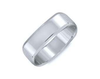 Extra Wide Square Wedding Band. 6mm