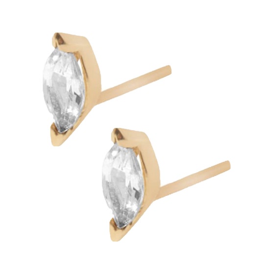 marquise diamond stud earrings