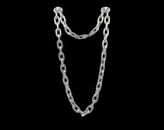 10mm Sterling Silver Large Chain Link Necklace