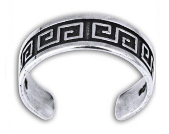 Awesome Maze Design Sterling Silver Toe Ring, Maze Design Toe Ring, Silver Toe Ring, Adjustable Silver Ring Maze Design, Celtic Toe Ring