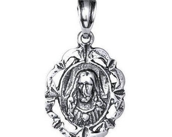 Jesus Christ Charm Pendant Silver