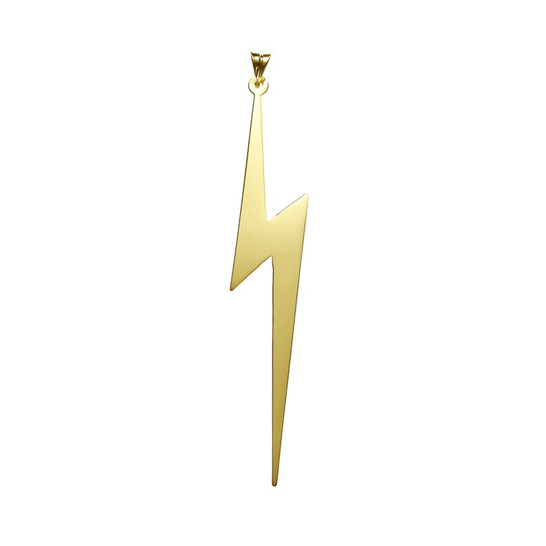 Lightning Bolt Charm Necklace Lightning Bolt Necklace Etsy