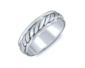 Rope Knot Wedding Ring. 6mm