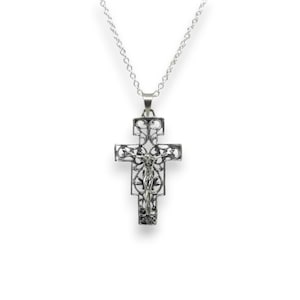 Exquisite Sterling Silver Jesus Christ Crucifix Pendant