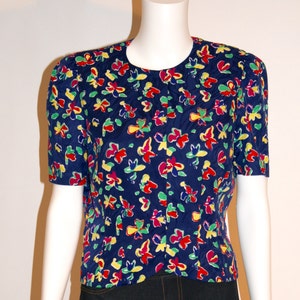 80s Vintage Adrianna Papell Blouse, Vintage Blouse, Vintage Clothing, 80s Blouses