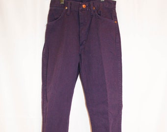 Vintage 1980s Purple High Waisted Wrangler Jeans