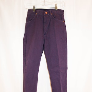 Vintage 1980s Purple High Waisted Wrangler Jeans