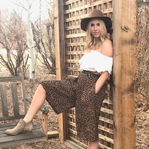 Vintage 80s Carole Little Culotte Pants