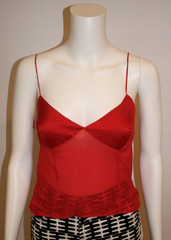 Vintage Valentino Scarlet Camisole Blouse