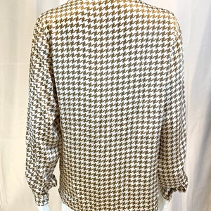 Vintage 90s Pendleton Houndstooth Blouse image 3