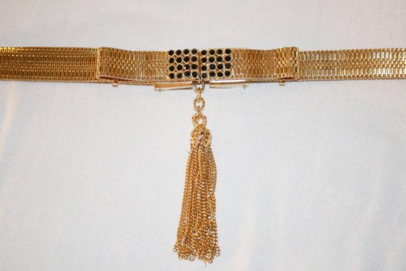 Vintage 1970s Sharra Tagano Woven Metal Belt - Etsy display picture 3