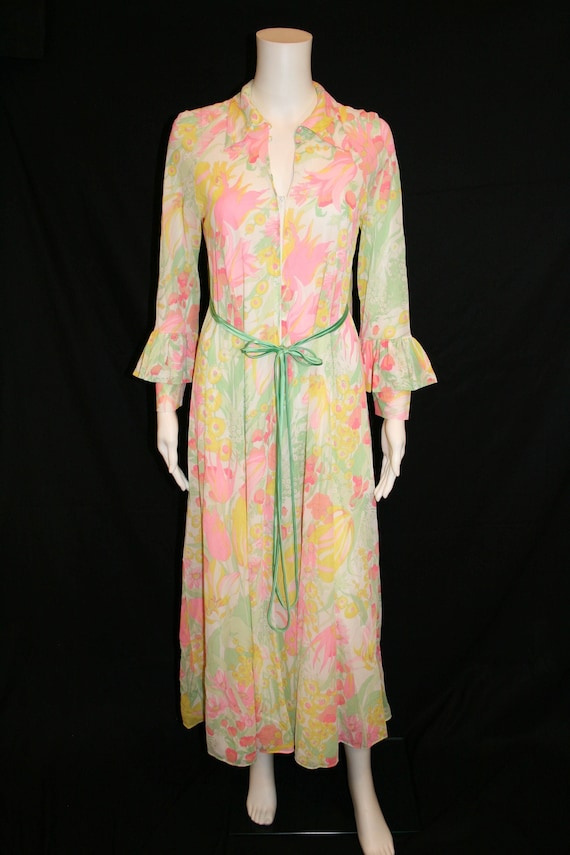 Vintage Lingerie, Vintage Robe, 1960s Claire Sandra b… - Gem