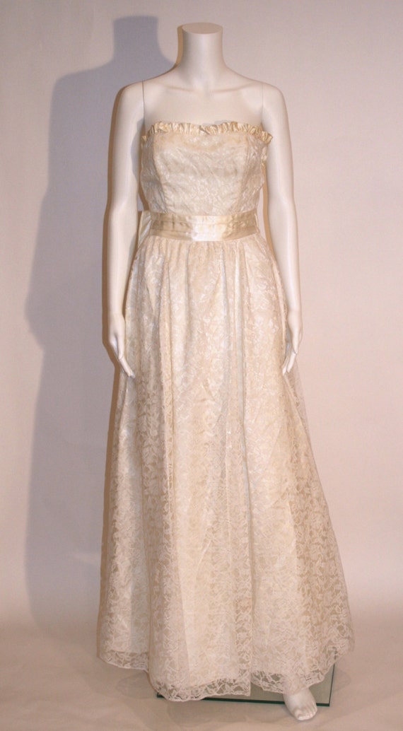 Vintage 70s/80s Lace Maxi Dress, Vintage Dresses,