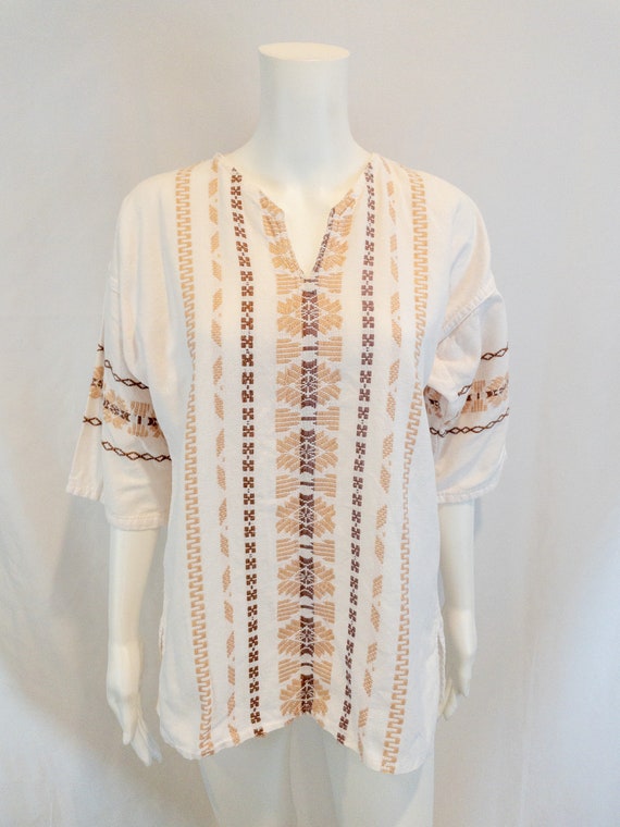 Vintage embroidered mexican shirt - Gem