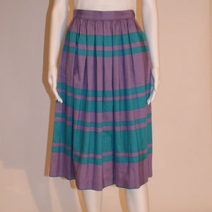 Vintage 80s Striped Skirt, Vintage Clothing, Striped Skirt,Vintage skirt