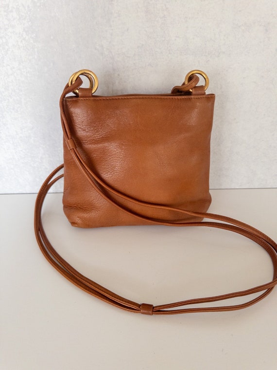 Vintage Charter Club 1980s Leather Handbag with Sh