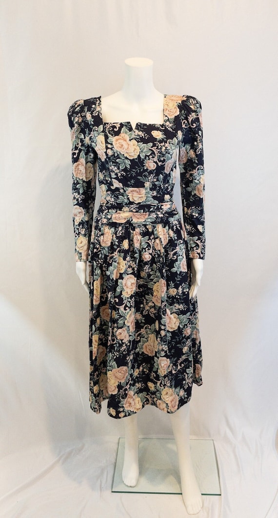 Vintage Jessica McClintock Gunne Sax 1980s Floral 