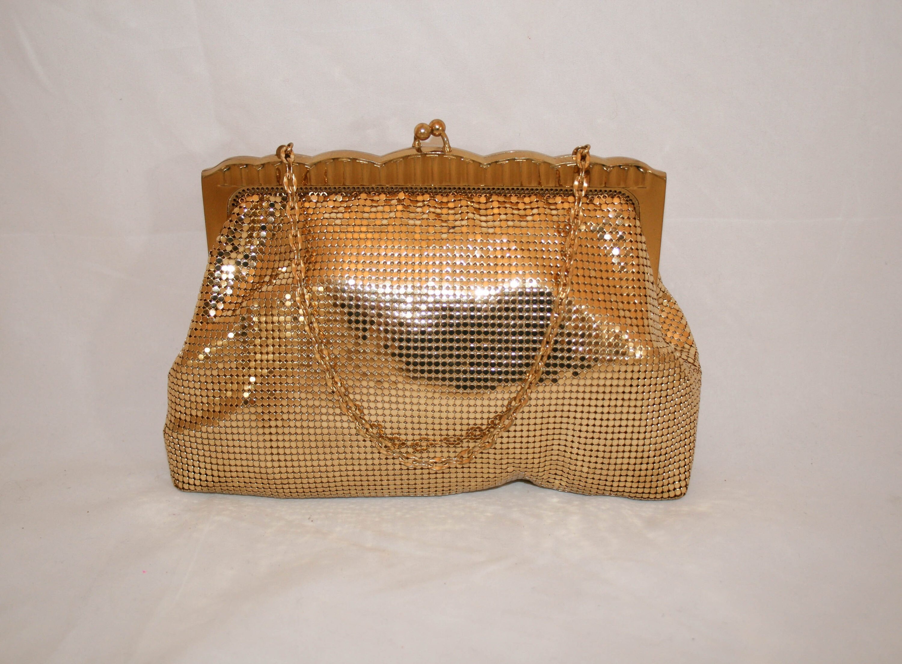 Vintage 1930s Whiting and Davis Gold Metal Mesh Purse #2932 - Etsy