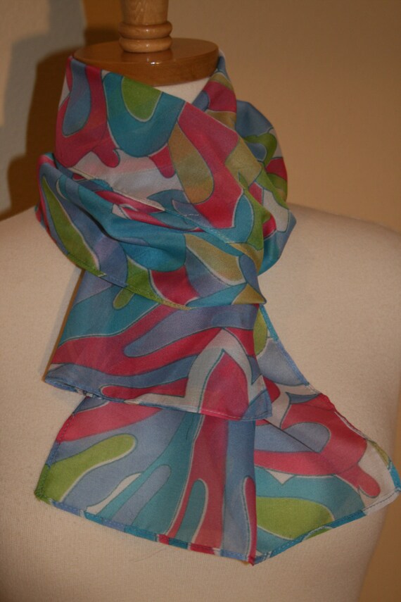 70s Psychedelic Scarf - image 1