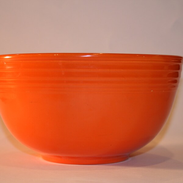 Vintage "Red" Footed Mixing Bowl