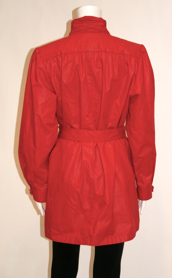 Vintage Red London Fog Trench Coat - image 2