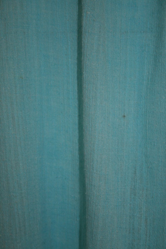 Vintage Turquoise Gauze House Dress - Teddie of C… - image 2