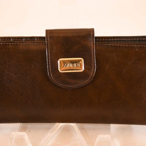 Brown MUNDI Hand Crafted Genuine Leather Clutch/Checkbook Holder