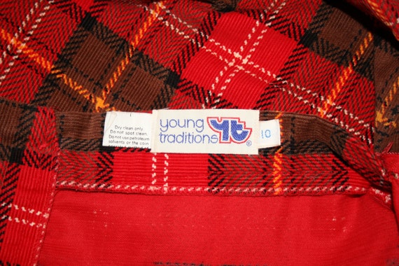 Young Traditions Vintage Plaid Maxi Skirt, 70s Ma… - image 2