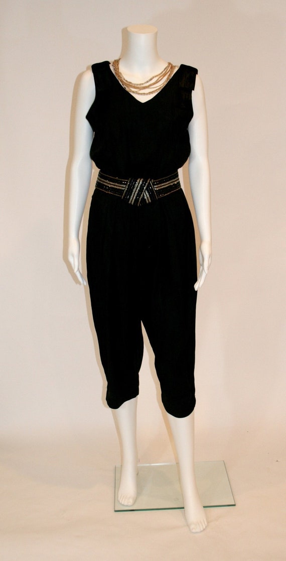 Fabulous Vintage Black Romper - image 1