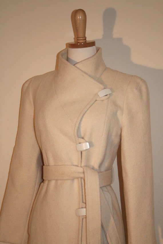 Vintage Coats, Vintage Outerwear, 1970s Cream Woo… - image 2