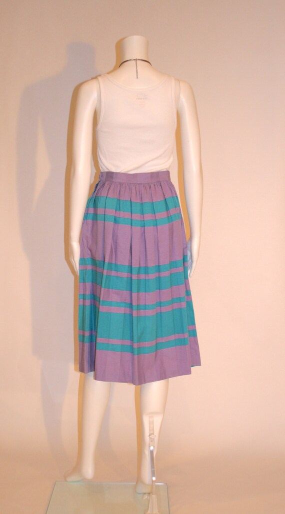 Vintage 80s Striped Skirt, Vintage Clothing, Stri… - image 3