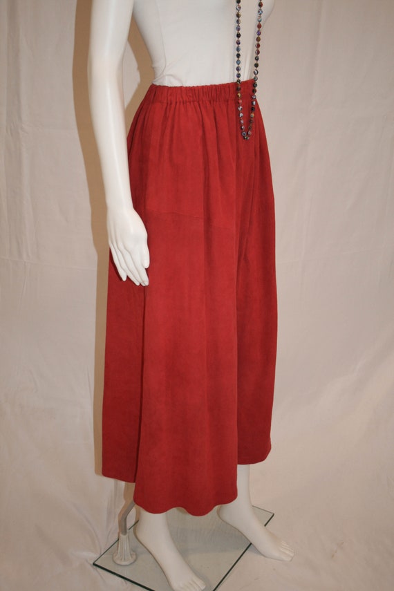 Vintage 1980s New Zealand Lambsuede Skirt