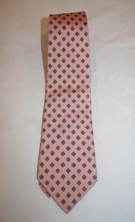 Vintage Yves Saint Laurent Pink Silk Necktie - image 1