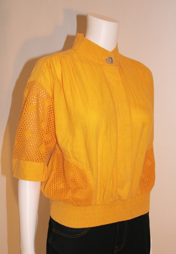 Vintage Yellow Blouse, Vintage Petites by Alice Ma