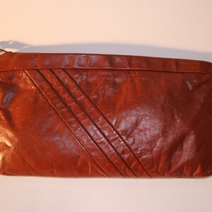 Classic Vintage 80s Leather Clutch