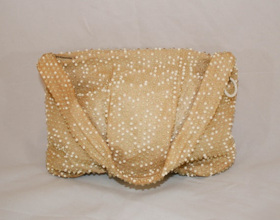 Vintage 1960s Dotty Beaded Handbag - image 2