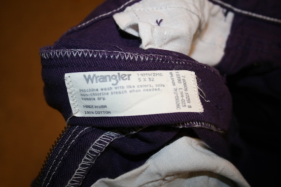 Vintage 1980s Purple High Waisted Wrangler Jeans - image 5