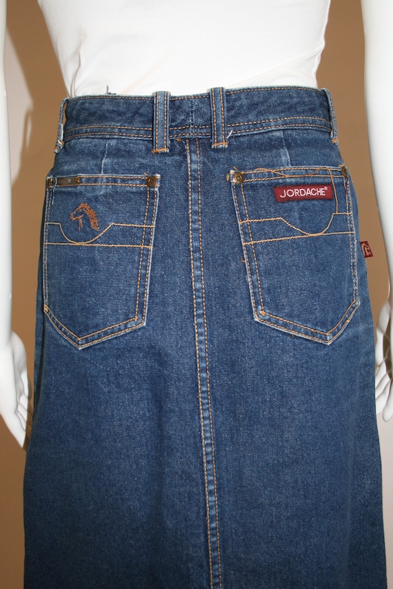 Vintage 1980s Jordache Denim Pencil Skirt