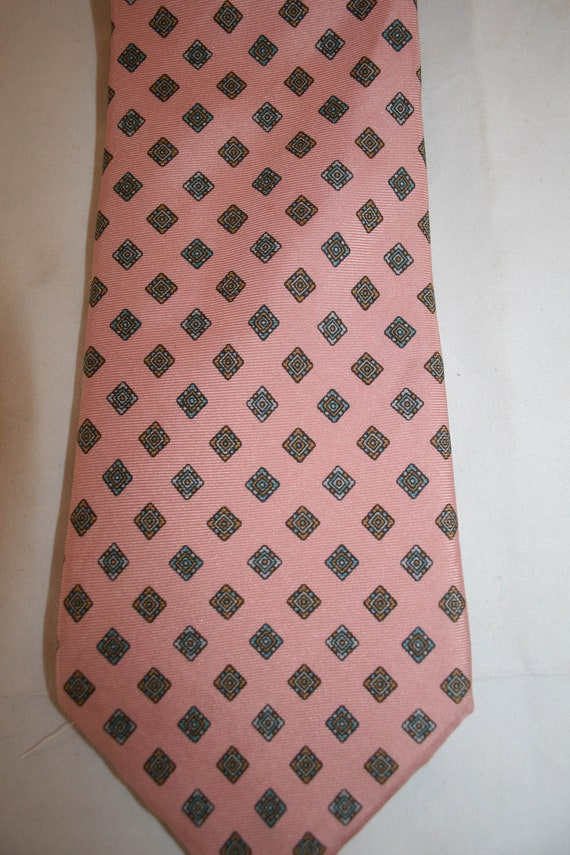 Vintage Yves Saint Laurent Pink Silk Necktie - image 2